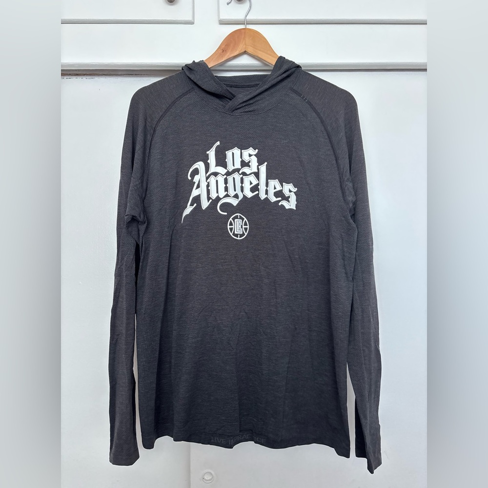 LULULEMON License to Train Men’s Los Angeles Clippers Hooded Shirt Size Medium
